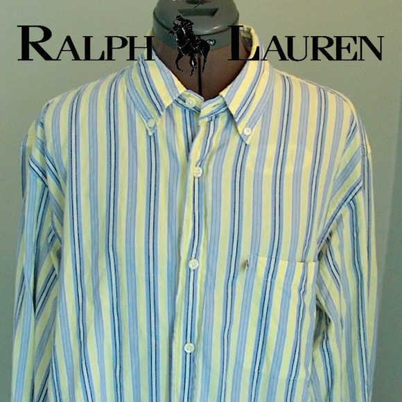 Polo Ralph Lauren Long Sleeve Striped Dress Shirt - Picture 1 of 6